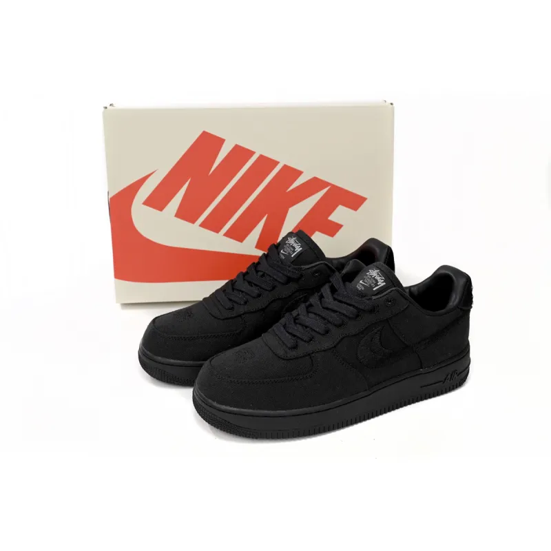 Air Force 1 Low Stussy Black Replica, CZ9084-001