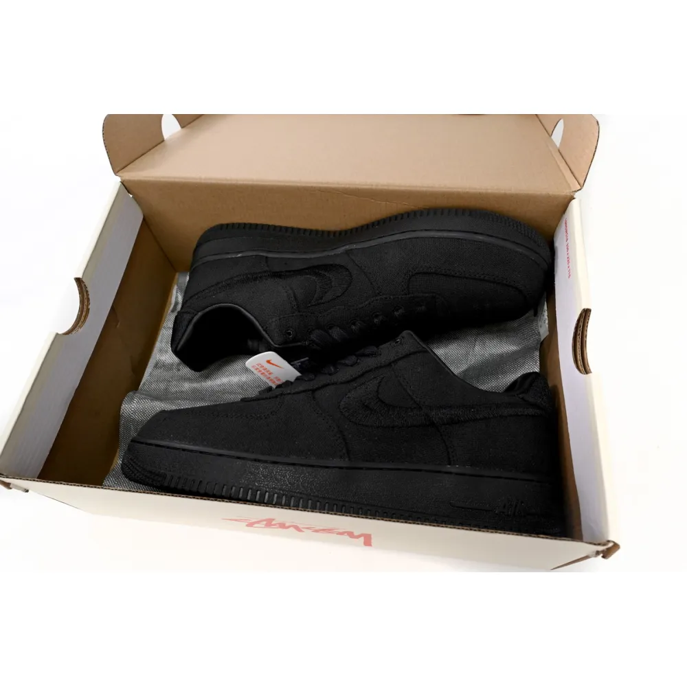 Air Force 1 Low Stussy Black Replica, CZ9084-001