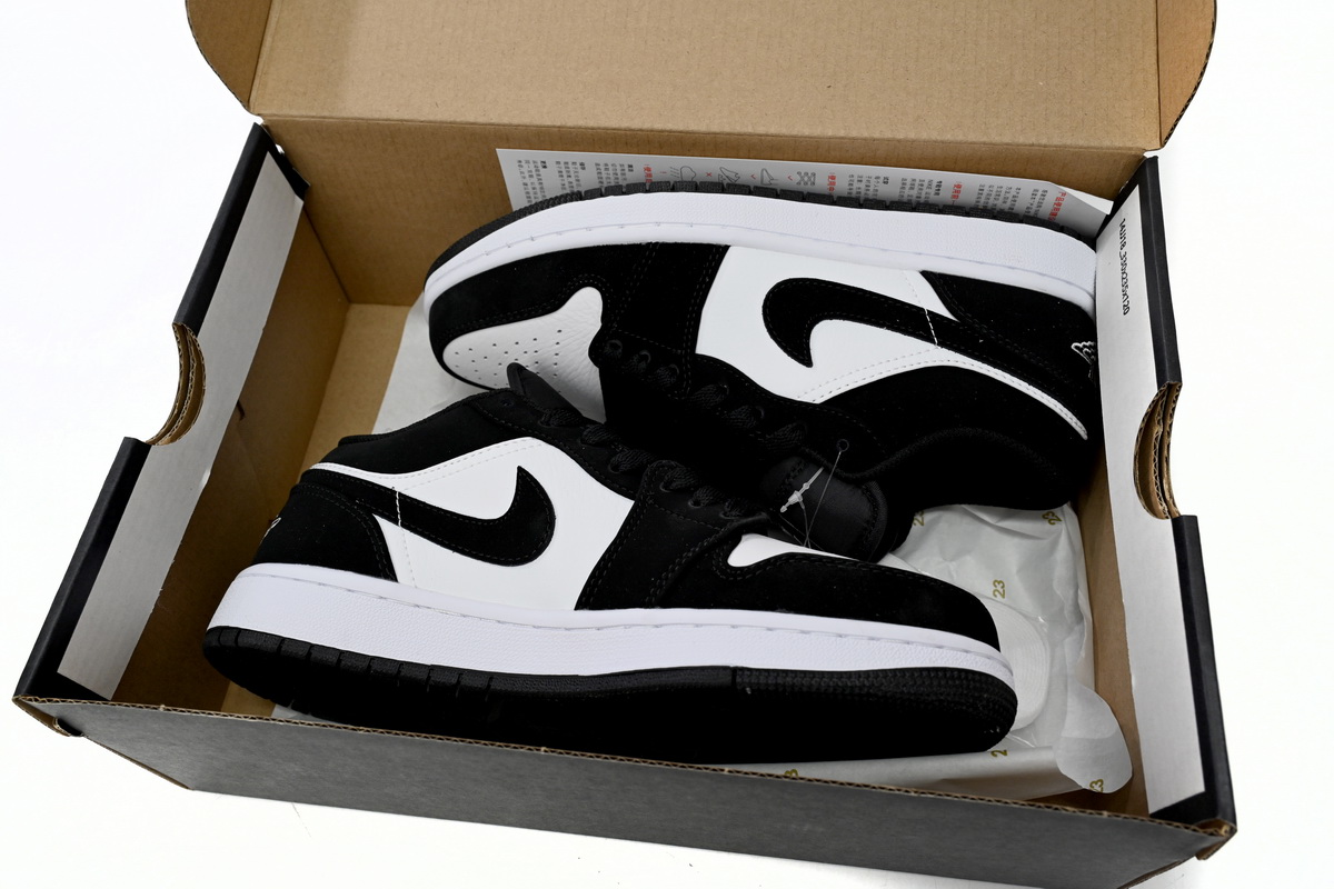 Jordan 1 Low New Black and White Panda Replica, 553558-001, Replica Shoes
