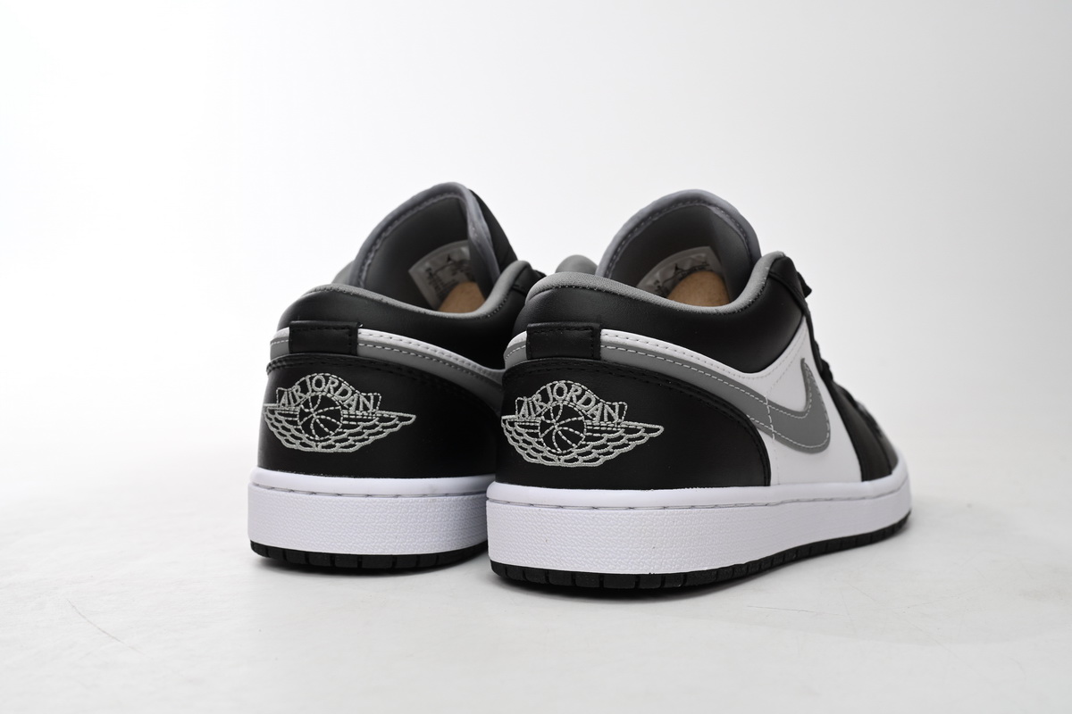 Jordan 1 Low Black White Grey Replica, 553558-040, Replica Shoes