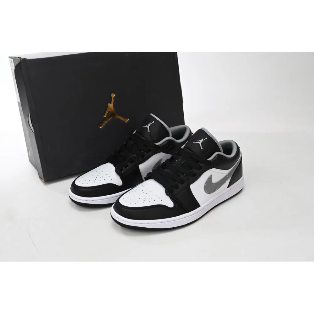 Jordan 1 Low Black White Grey Replica, 553558-040