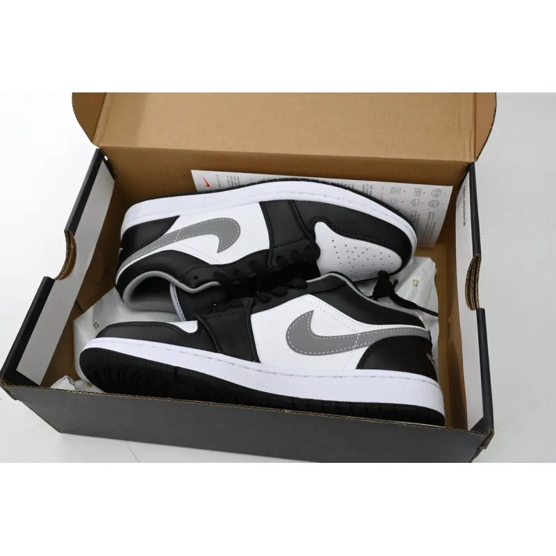 Jordan 1 Low Black White Grey Replica, 553558-040