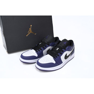 Jordan 1 Low Court Purple White Replica, 553558-500, Replica Shoes 02