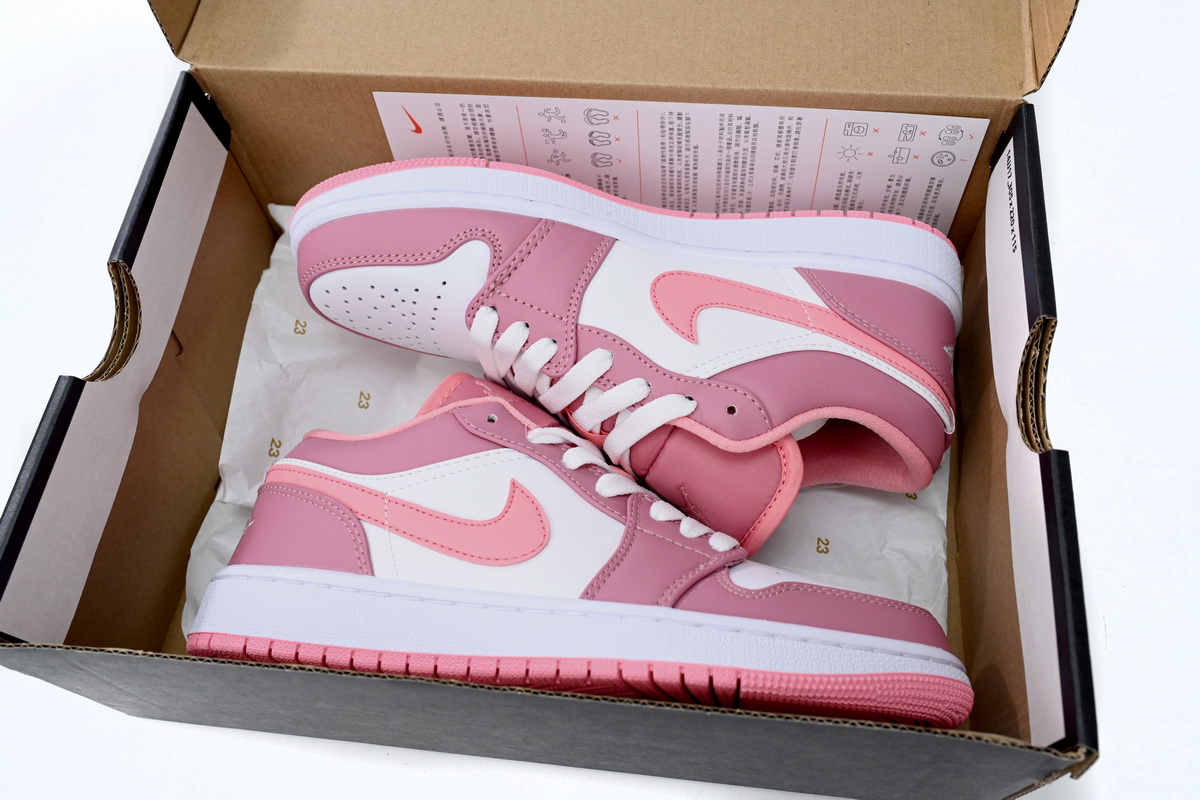 Jordan 1 Low Pink White Replica, 553560-616, Replica Shoes