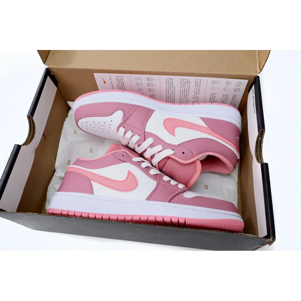 Jordan 1 Low Pink White Replica, 553560-616