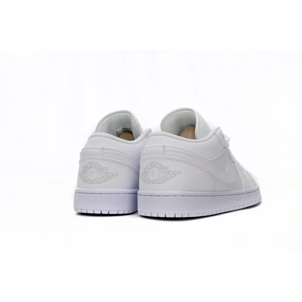 Jordan 1 Low Triple White Replica, 553558-111, Replica Shoes