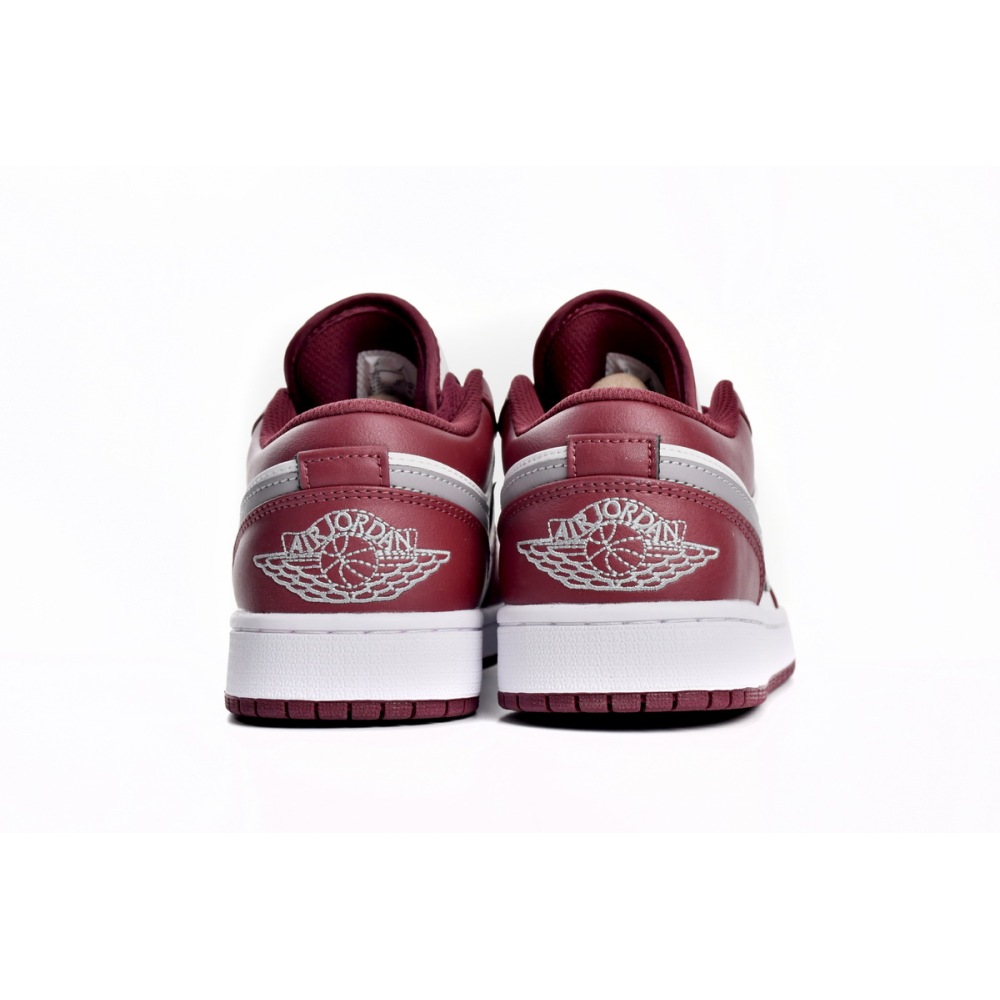 Jordan 1 Low White Bordeaux Replica, 553558-615, Replica Shoes