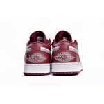 Jordan 1 Low White Bordeaux Replica, 553558-615, Replica Shoes