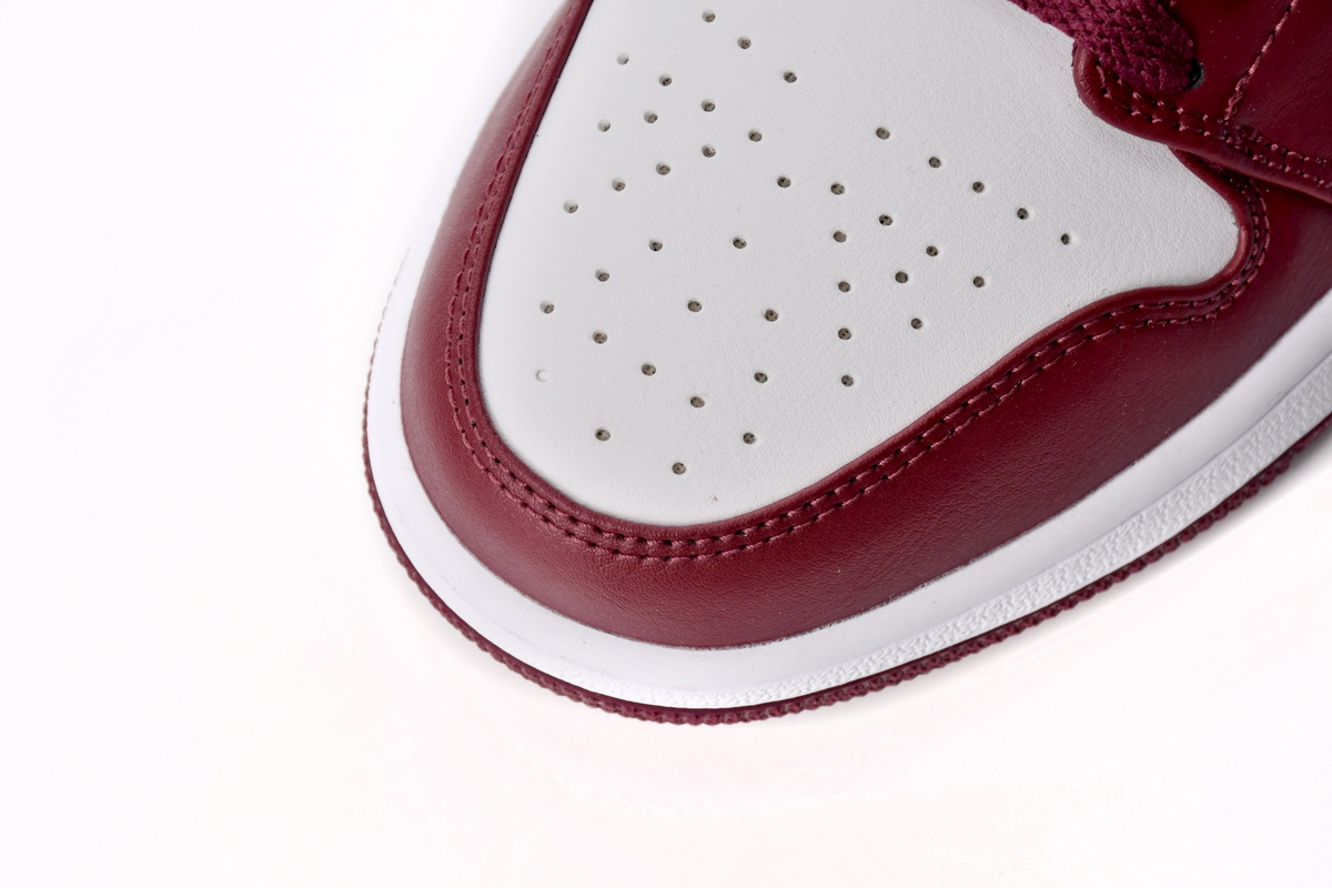 Jordan 1 Low White Bordeaux Replica, 553558-615, Replica Shoes