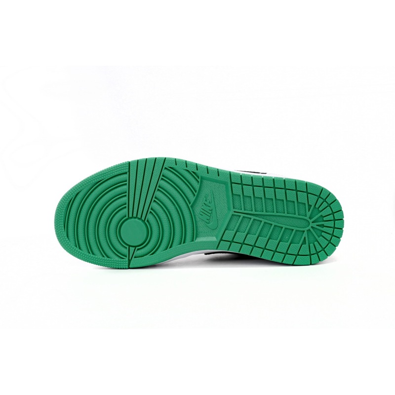 Jordan 1 Low White Lucky Green Tumbled Leather Replica, 553560-129, Replica Shoes