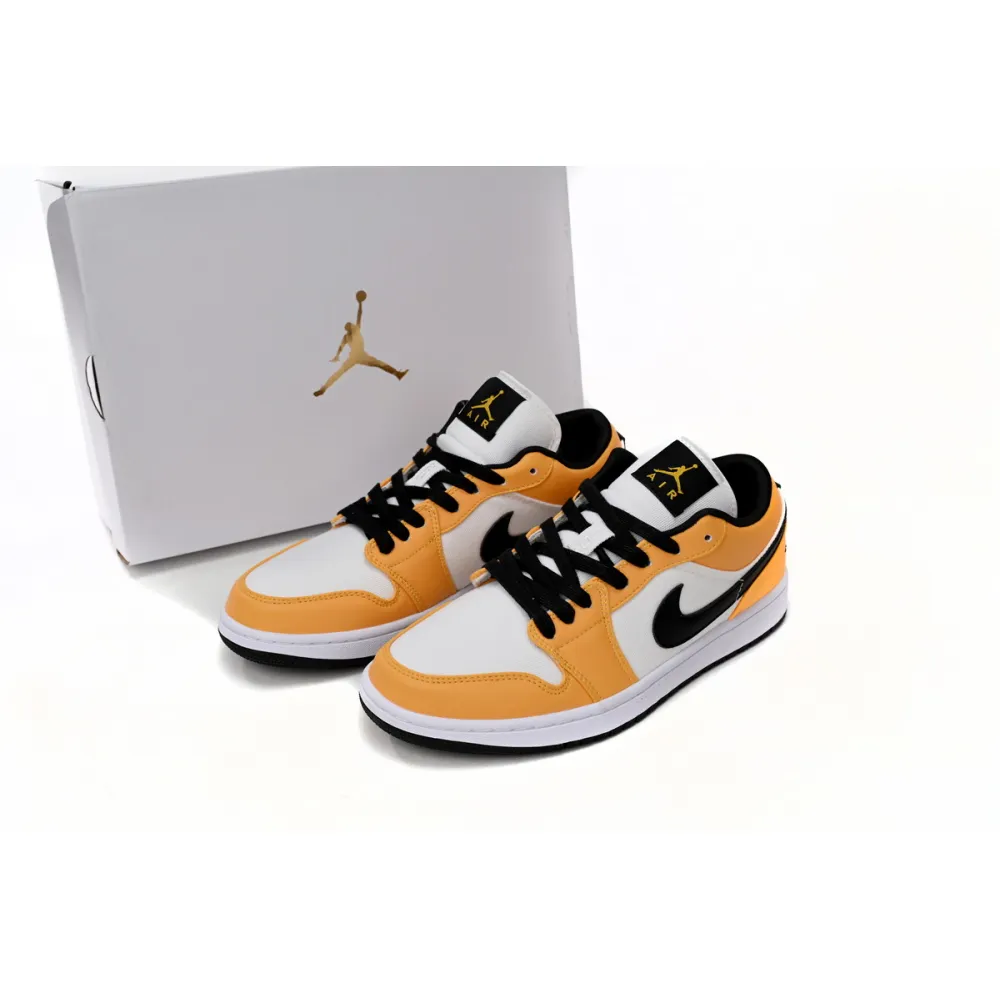 Jordan 1 Low White Metallic Gold Replica, CZ4776-100