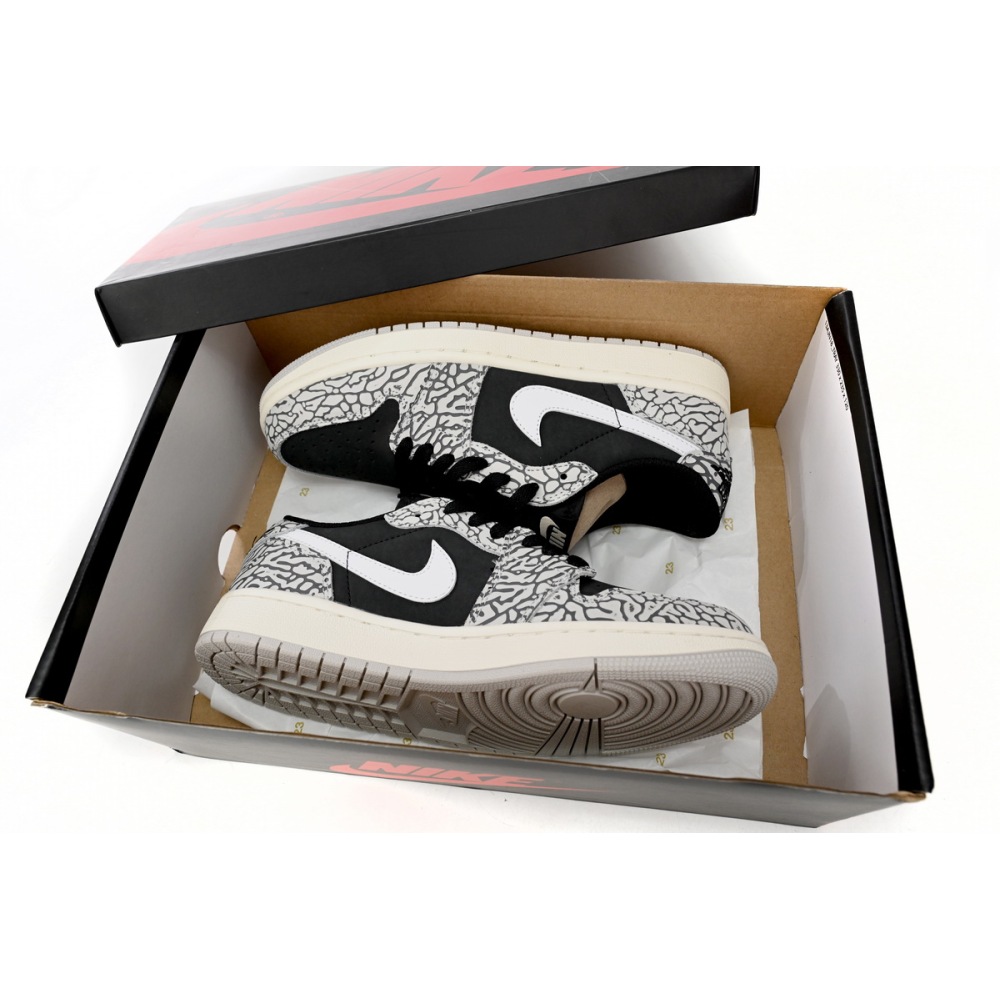 Jordan 1 Retro Low OG Black Cement Replica, CZ0858-001, Replica Shoes