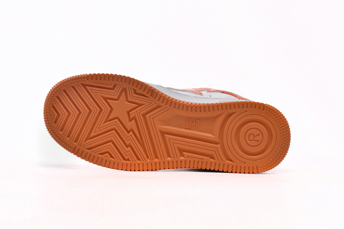 A Bathing Ape Bape Sta Low White Orange Replica,1H70-191-001