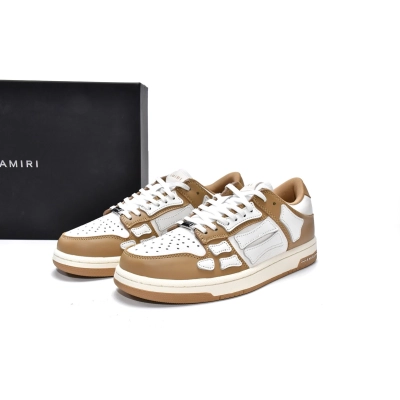 AMIRI Skel Top Low White Brown Replica, MFS003-281 02