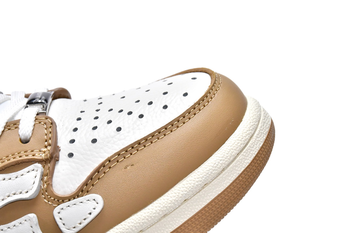 AMIRI Skel Top Low White Brown Replica, MFS003-281