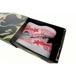 A Bathing Ape Bape Sta Low Pink Paint Leather Replica, 1H2-019-1046