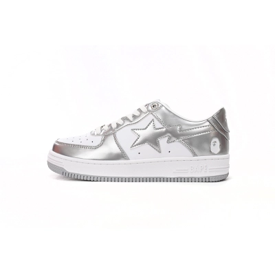 A Bathing Ape Bape Sta Low Silver Replica, 1H73 191 921 01