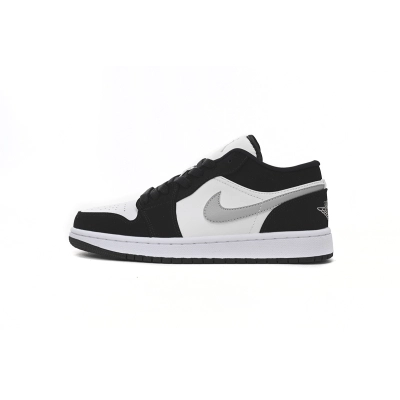 Jordan 1 Low Black and White Gray Replica, 552780-018, Replica Shoes 01