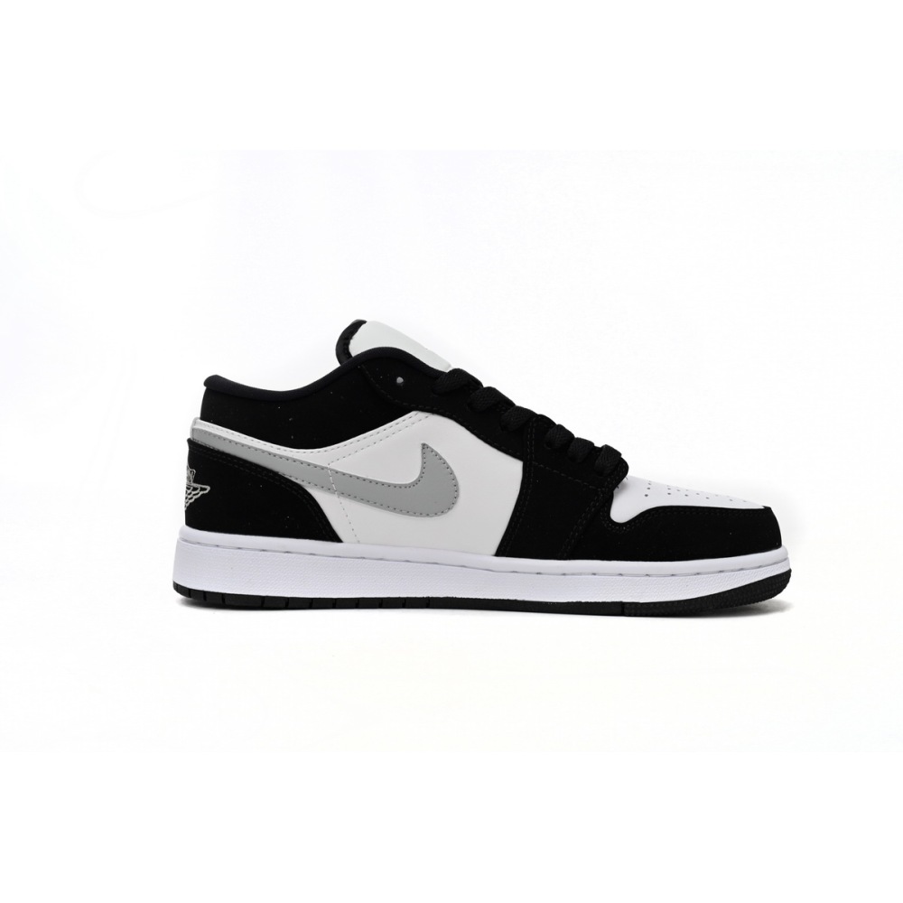 Jordan 1 Low Black and White Gray Replica, 552780-018, Replica Shoes