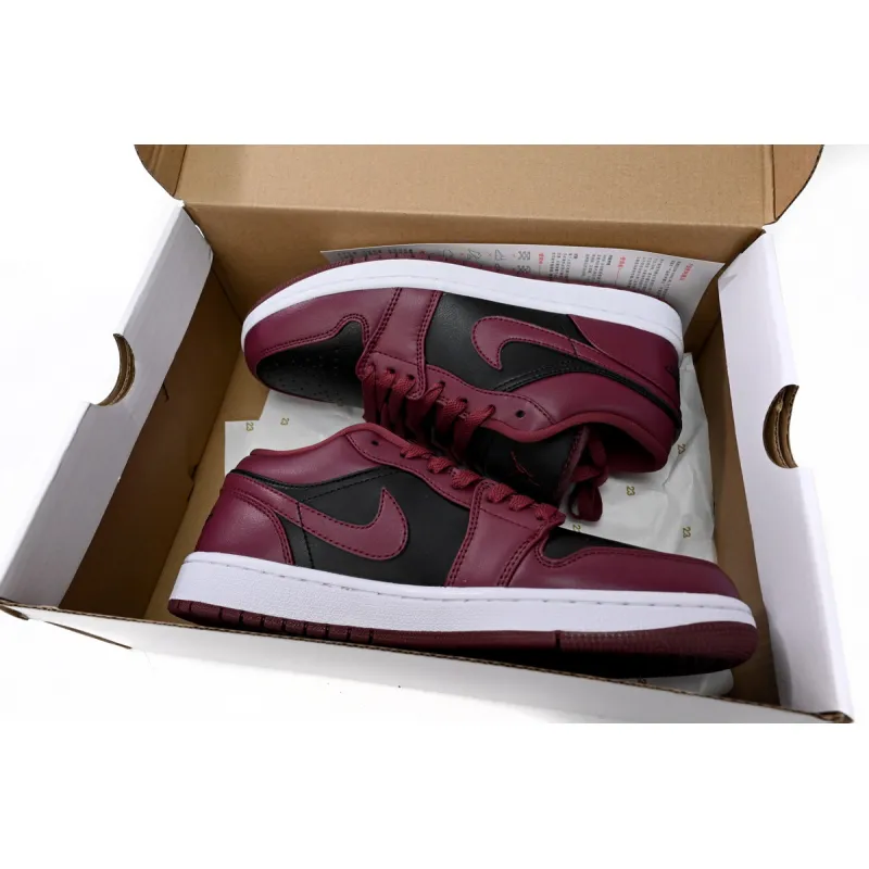 Jordan 1 Low Black Dark Beetroot Replica,  DC0774-006, Replica Shoes