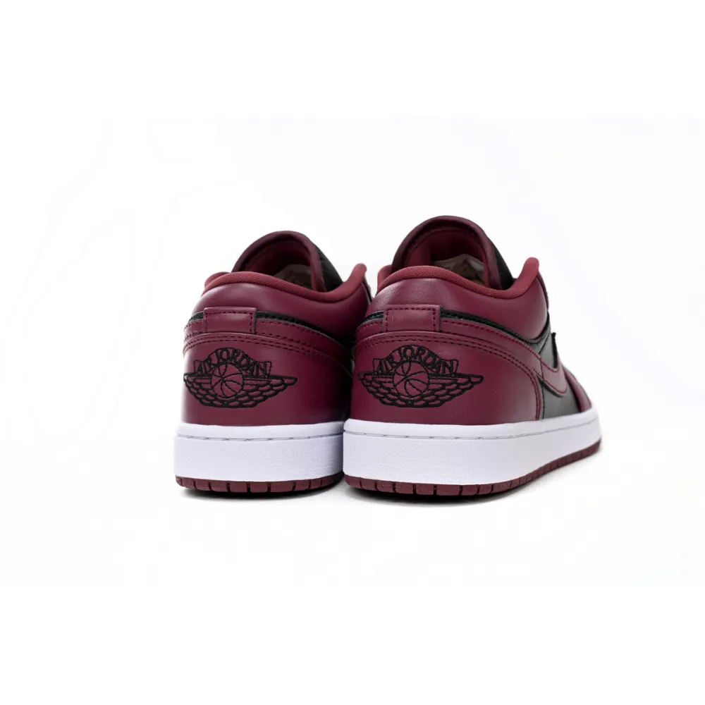 Jordan 1 Low Black Dark Beetroot Replica,  DC0774-006, Replica Shoes
