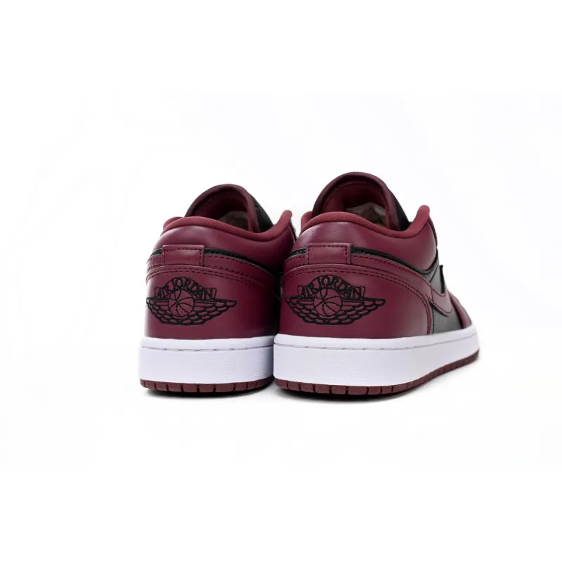 Jordan 1 Low Black Dark Beetroot Replica,  DC0774-006, Replica Shoes