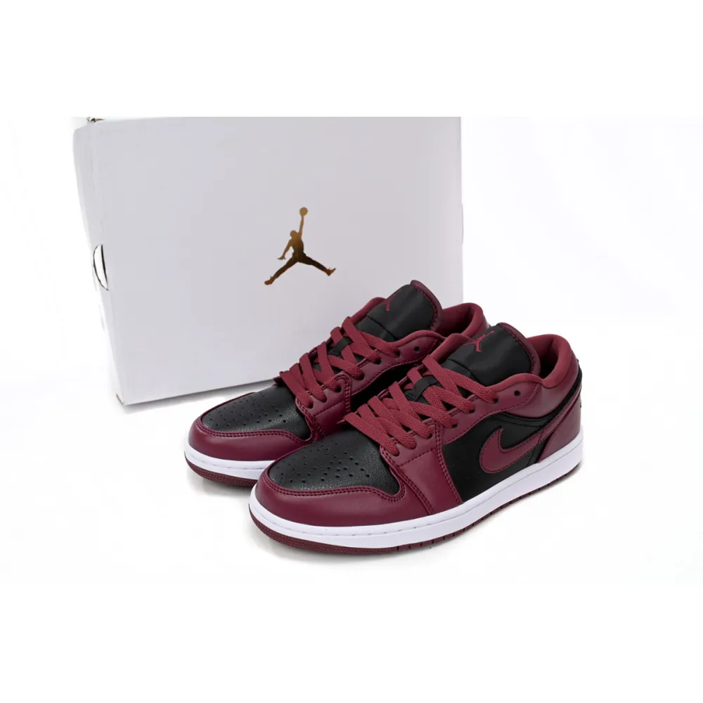 Jordan 1 Low Black Dark Beetroot Replica,  DC0774-006, Replica Shoes