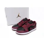Jordan 1 Low Black Dark Beetroot Replica,  DC0774-006, Replica Shoes