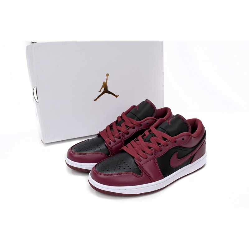 Jordan 1 Low Black Dark Beetroot Replica,  DC0774-006, Replica Shoes