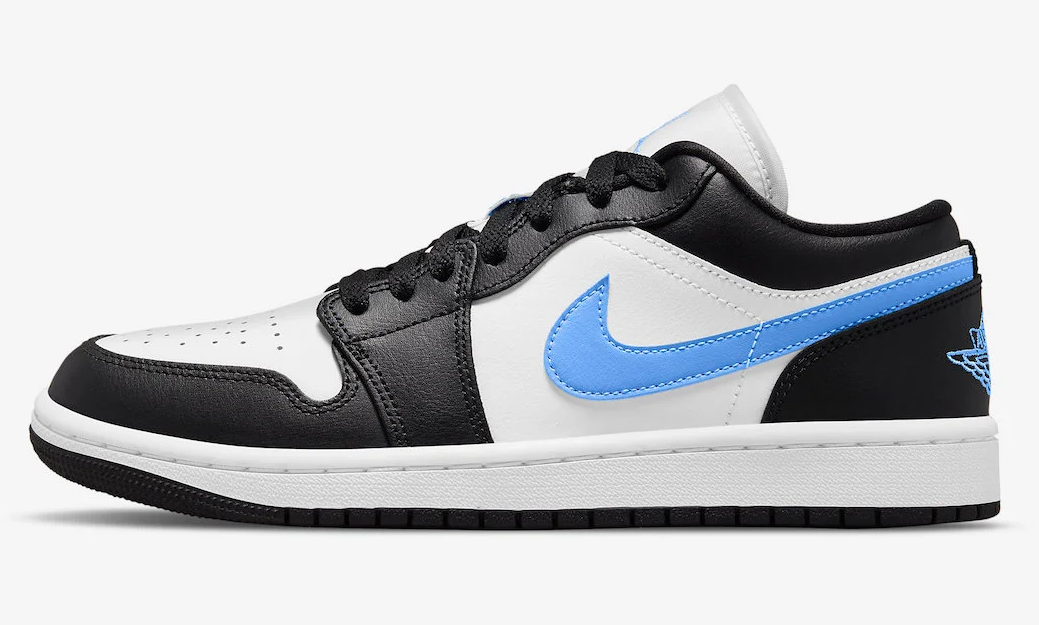 Jordan 1 Low Black University Blue White Replica