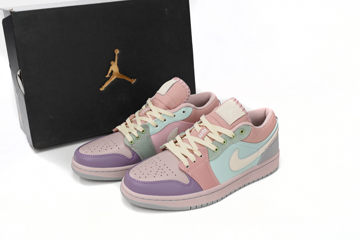 Jordan 1 Low Easter Pastel Replica, DJ5196-615, Replica Shoes