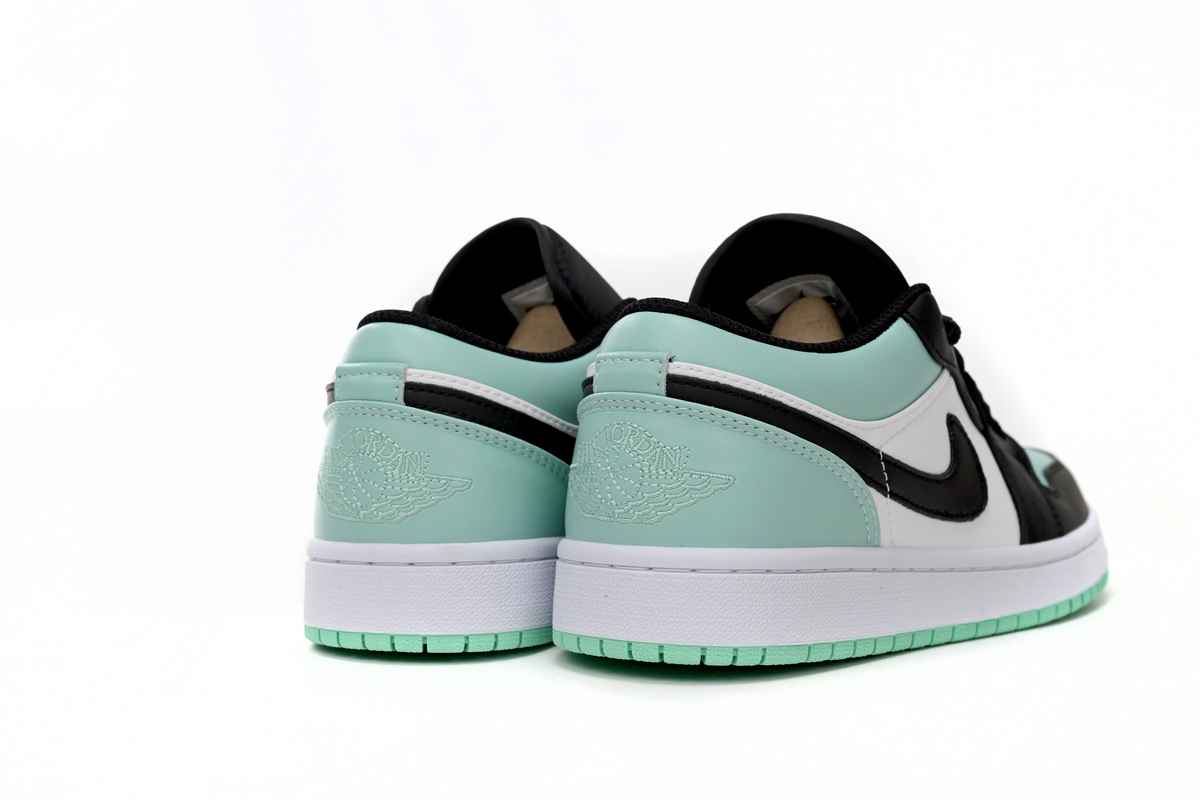 Jordan 1 Low Emerald Toe Replica, 553558-117, Replica Shoes