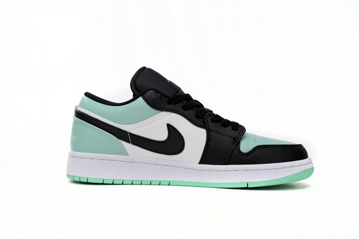 Jordan 1 Low Emerald Toe Replica, 553558-117, Replica Shoes
