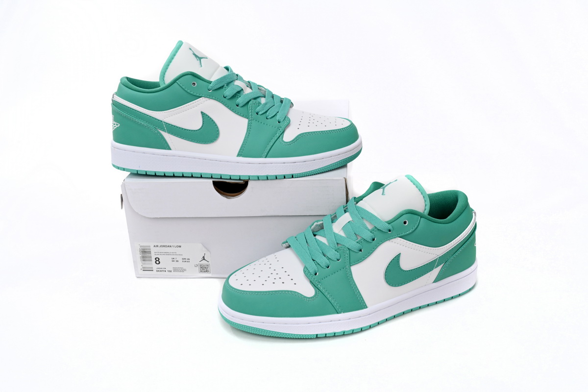 Jordan 1 Low New Emerald Replica,  DC0774-132, Replica Shoes