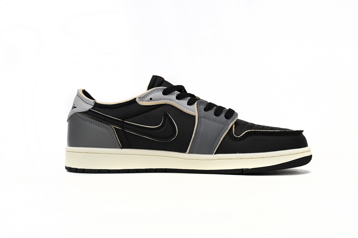 Jordan 1 Low OG EX Black Smoke Grey Replica, DV0982-006, Replica Shoes