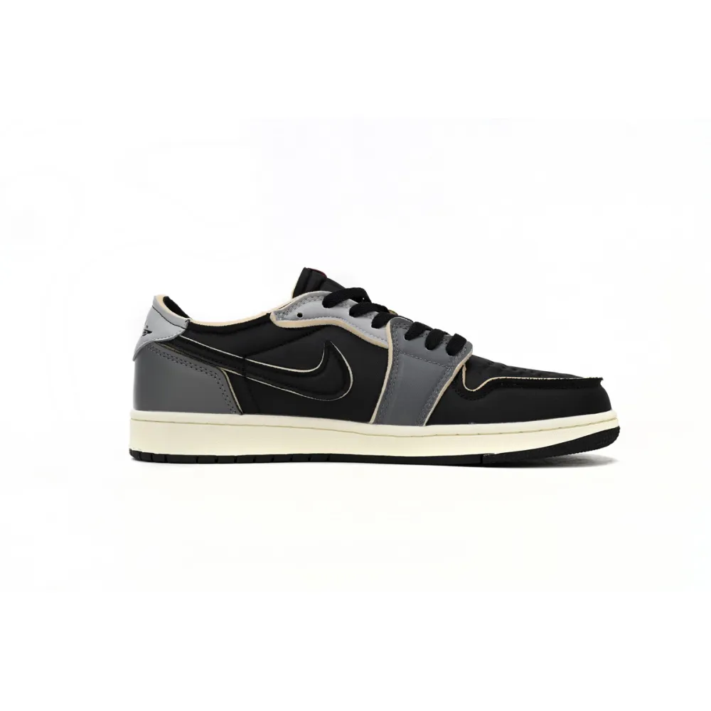 Jordan 1 Low OG EX Black Smoke Grey Replica, DV0982-006, Replica Shoes