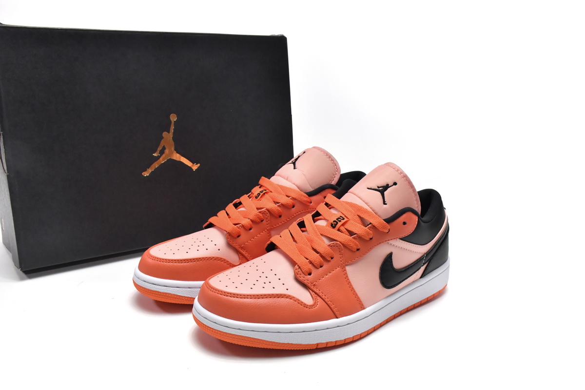 Jordan 1 Low Orange Black Replica, DM3379-600, Replica Shoes