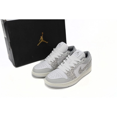 Jordan 1 Low PRM Smoke Grey Elephant Replica, DH4269-100, Replica Shoes 02
