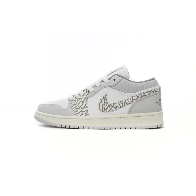 Jordan 1 Low PRM Smoke Grey Elephant Replica, DH4269-100