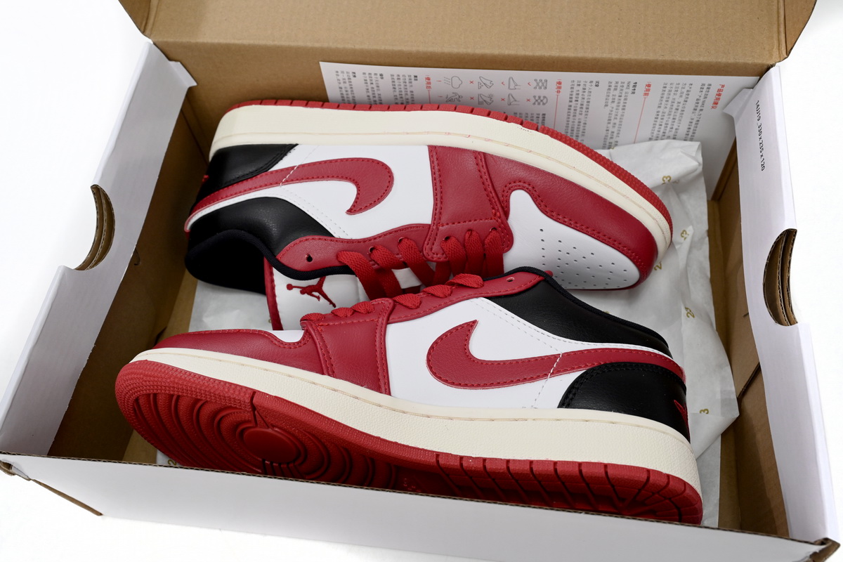 Jordan 1 Low Reverse Black Toe Replica,  DC0774-160, Replica Shoes