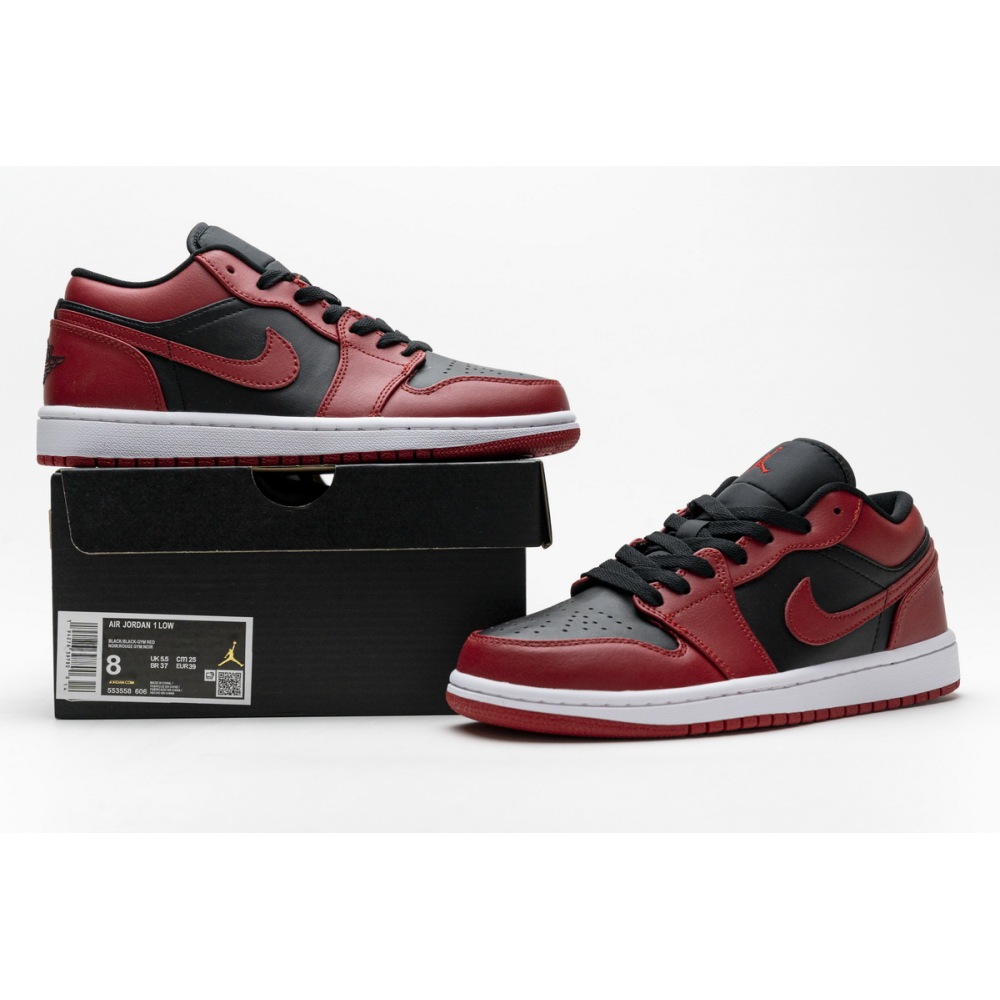 Jordan 1 Low Reverse Bred Replica, 553558-606, Replica Shoes