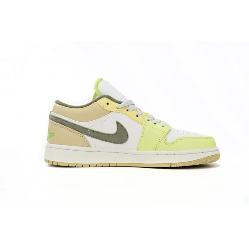 Jordan 1 Low Sail White Oil Green Replica, FD9906-131