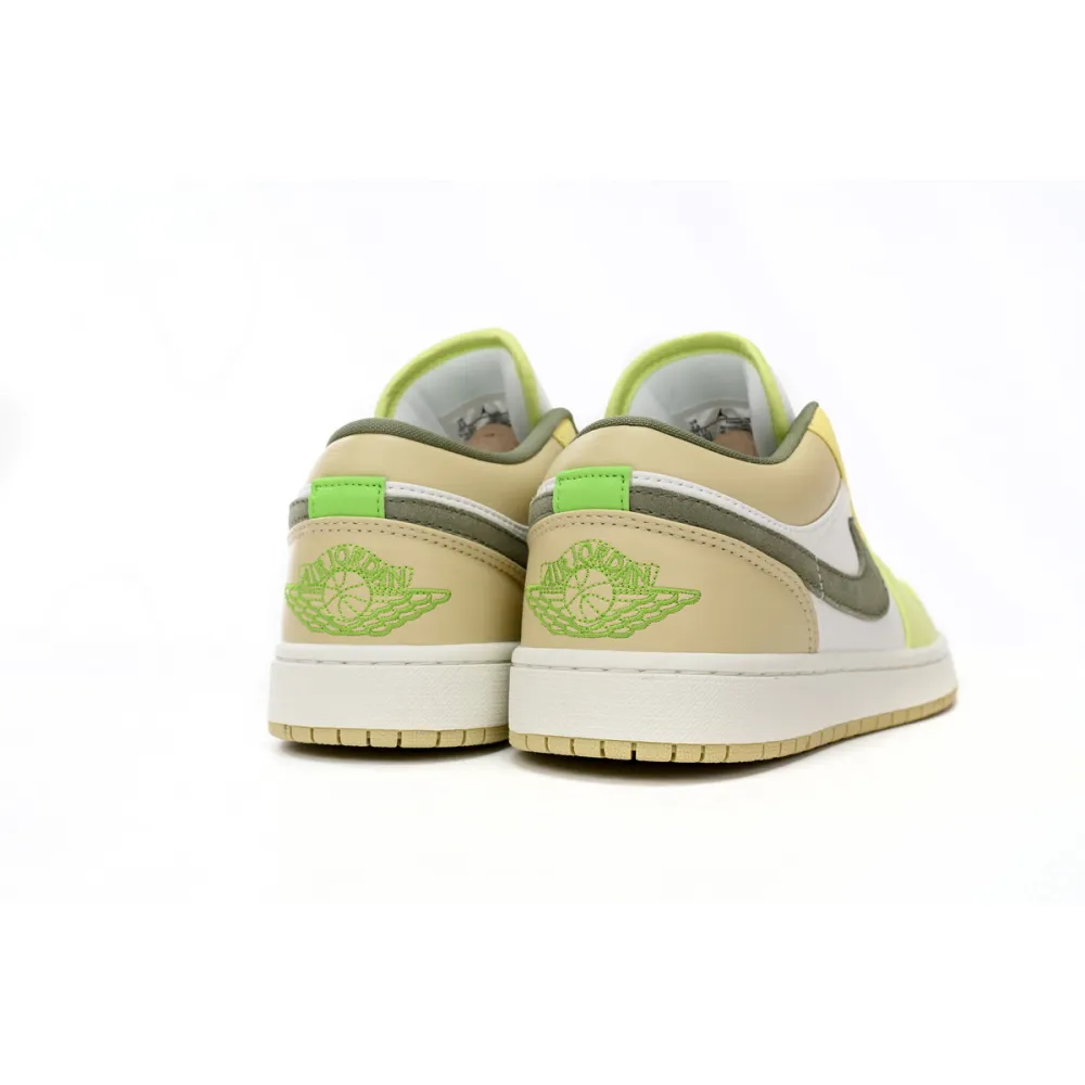 Jordan 1 Low Sail White Oil Green Replica, FD9906-131