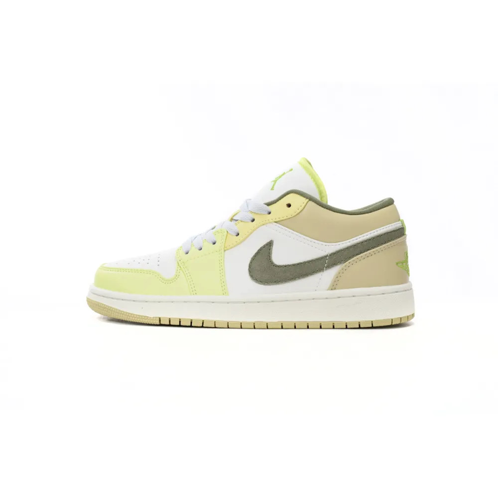 Jordan 1 Low Sail White Oil Green Replica, FD9906-131