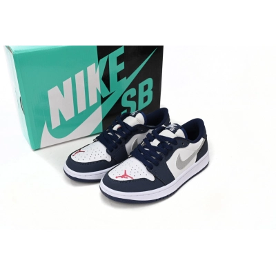 Jordan 1 Low SB Midnight Navy Replica, CJ7891-400, Replica Shoes 02