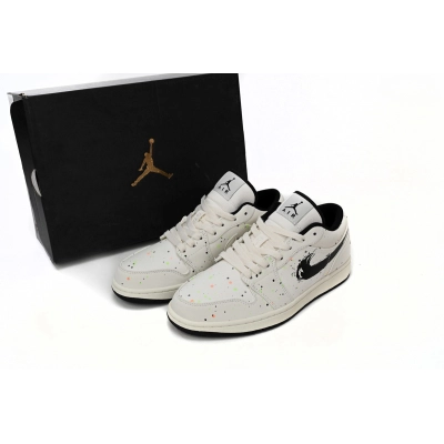 Jordan 1 Low SE Paint Splatter Replica, DH3295-100, Replica Shoes 02