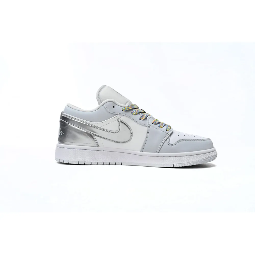 Jordan 1 Low SE Tear Away Silver Replica, DX6070-101