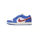 Jordan 1 Low Sport Blue Gym Red Replica, DC0774-416