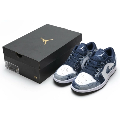 Jordan 1 Low Washed Denim Replica, CZ8455-100, Replica Shoes 02