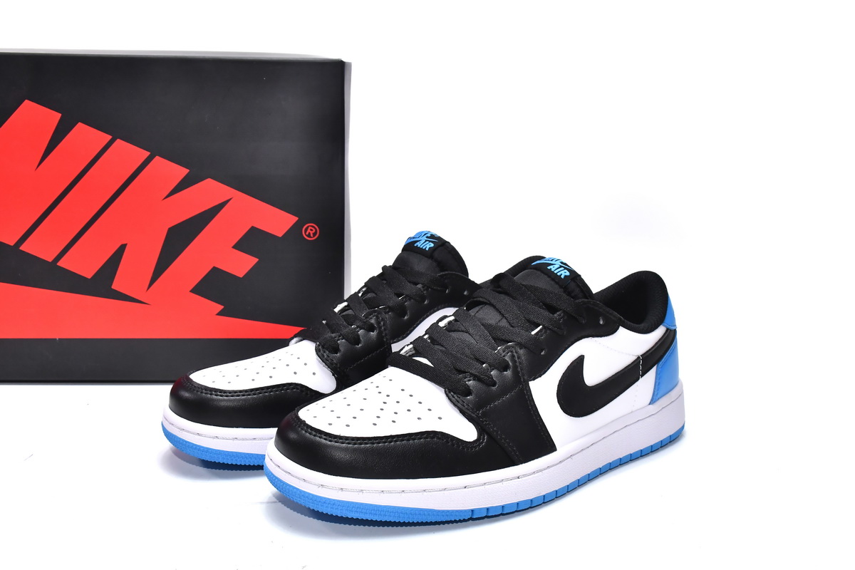 Jordan 1 Retro Low OG Black Dark Powder Blue Replica, CZ0790-104, Replica Shoes